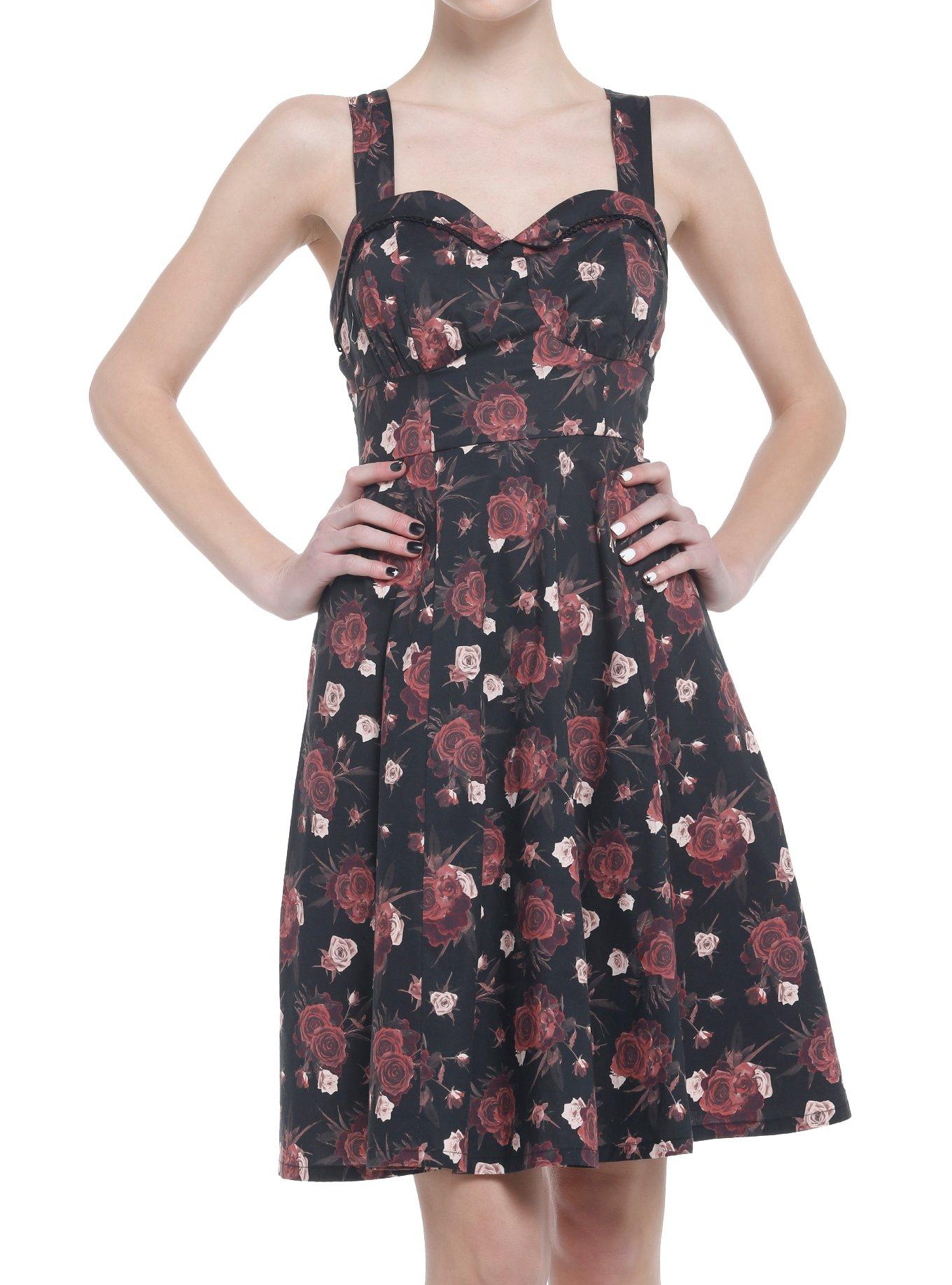 Dark Roses Retro Dress | Hot Topic