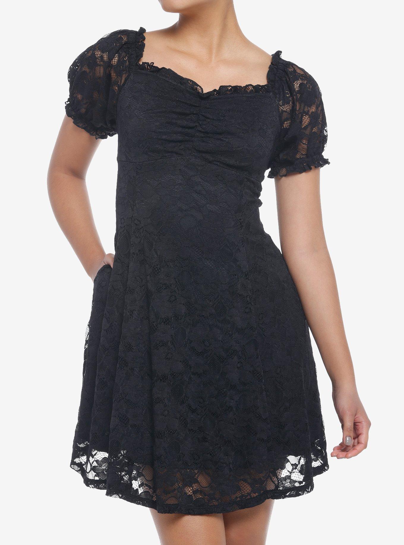 Second Life Marketplace - *Goth Mommy* Black Lace Babydoll Dress