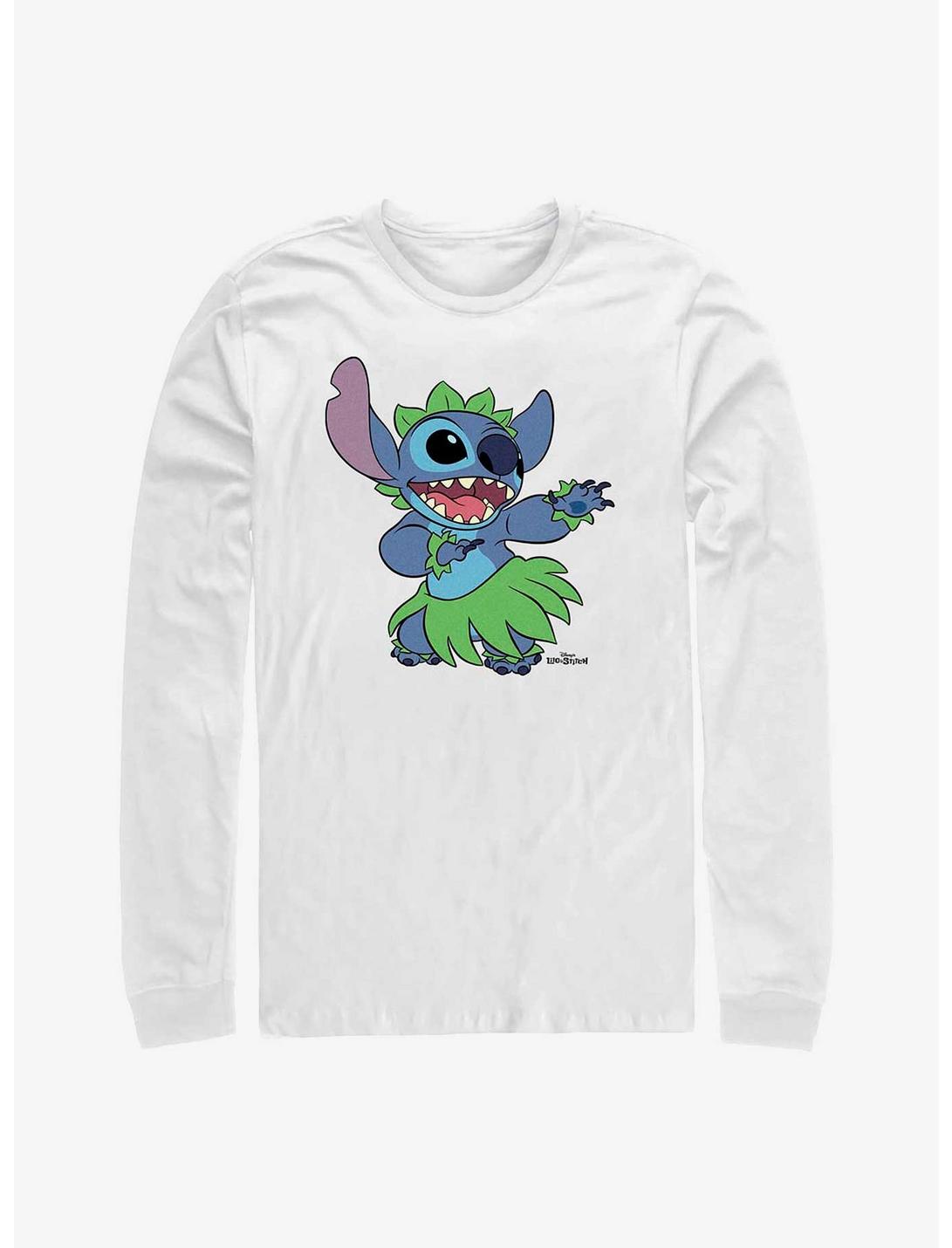Disney Lilo & Stitch Hula Long-Sleeve T-Shirt, WHITE, hi-res