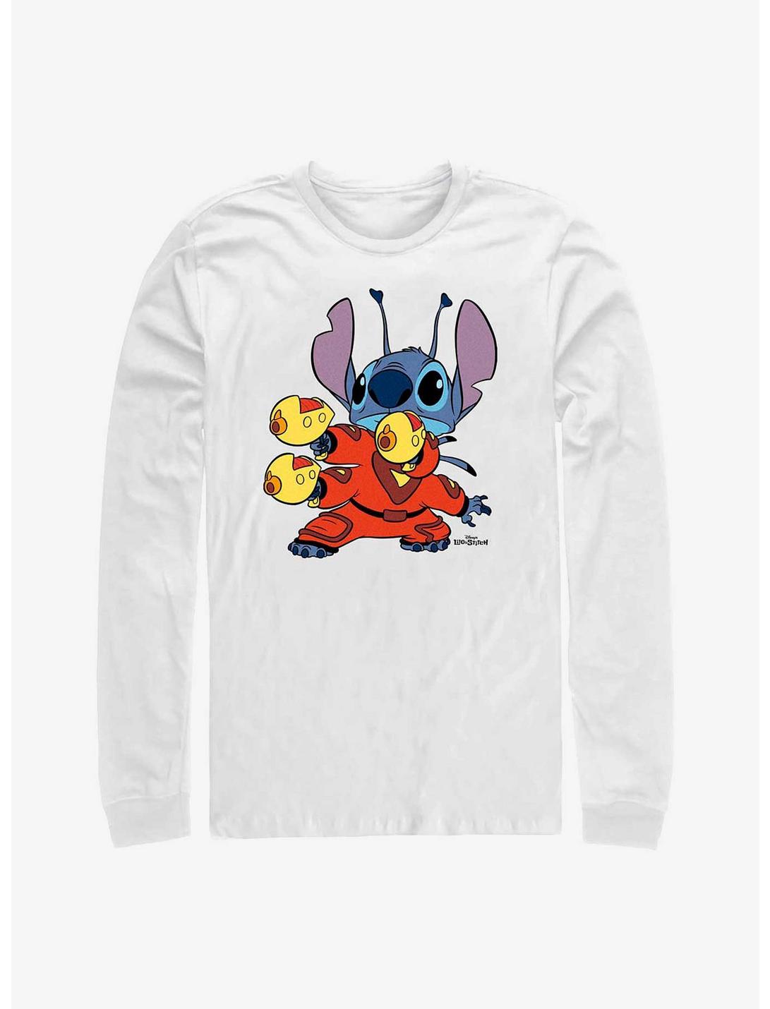 Disney Lilo & Stitch Space Suit Long-Sleeve T-Shirt, WHITE, hi-res