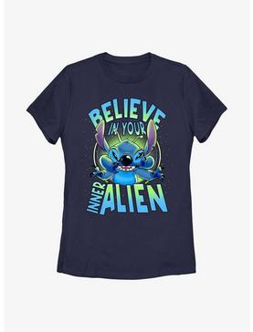 Disney Lilo & Stitch Believe In Your Inner Alien Womens T-Shirt, , hi-res