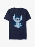 Disney Lilo & Stitch Floral Sketch T-Shirt, NAVY, hi-res