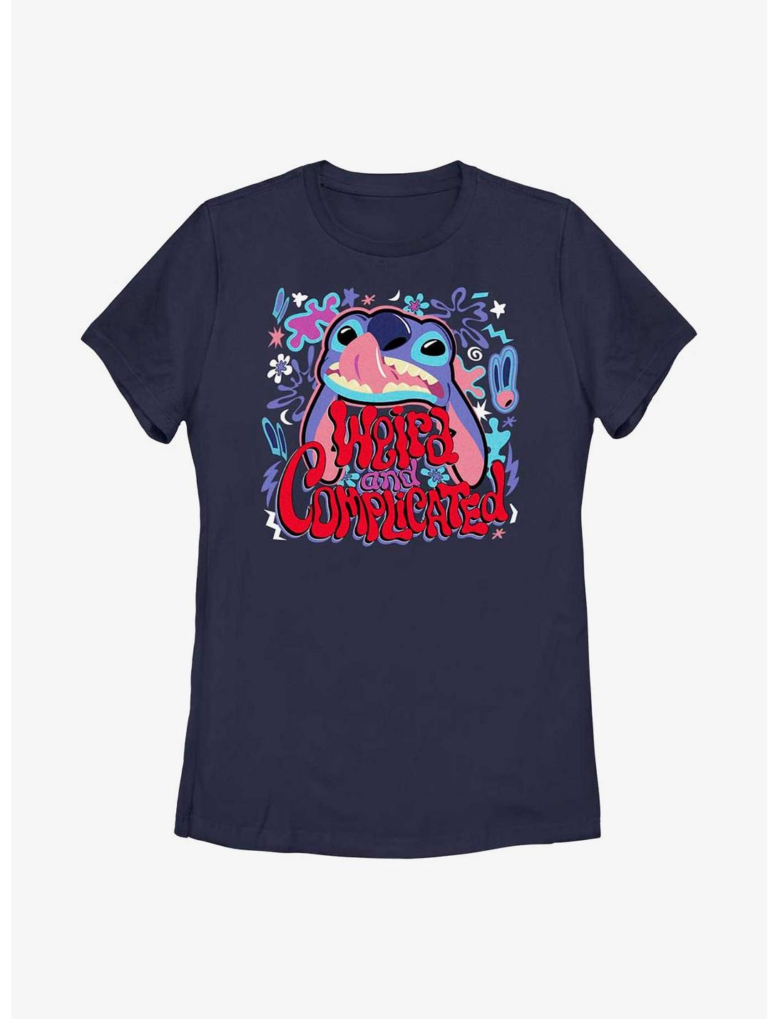 Disney Lilo & Stitch Weird And Complicated Womens T-Shirt, NAVY, hi-res