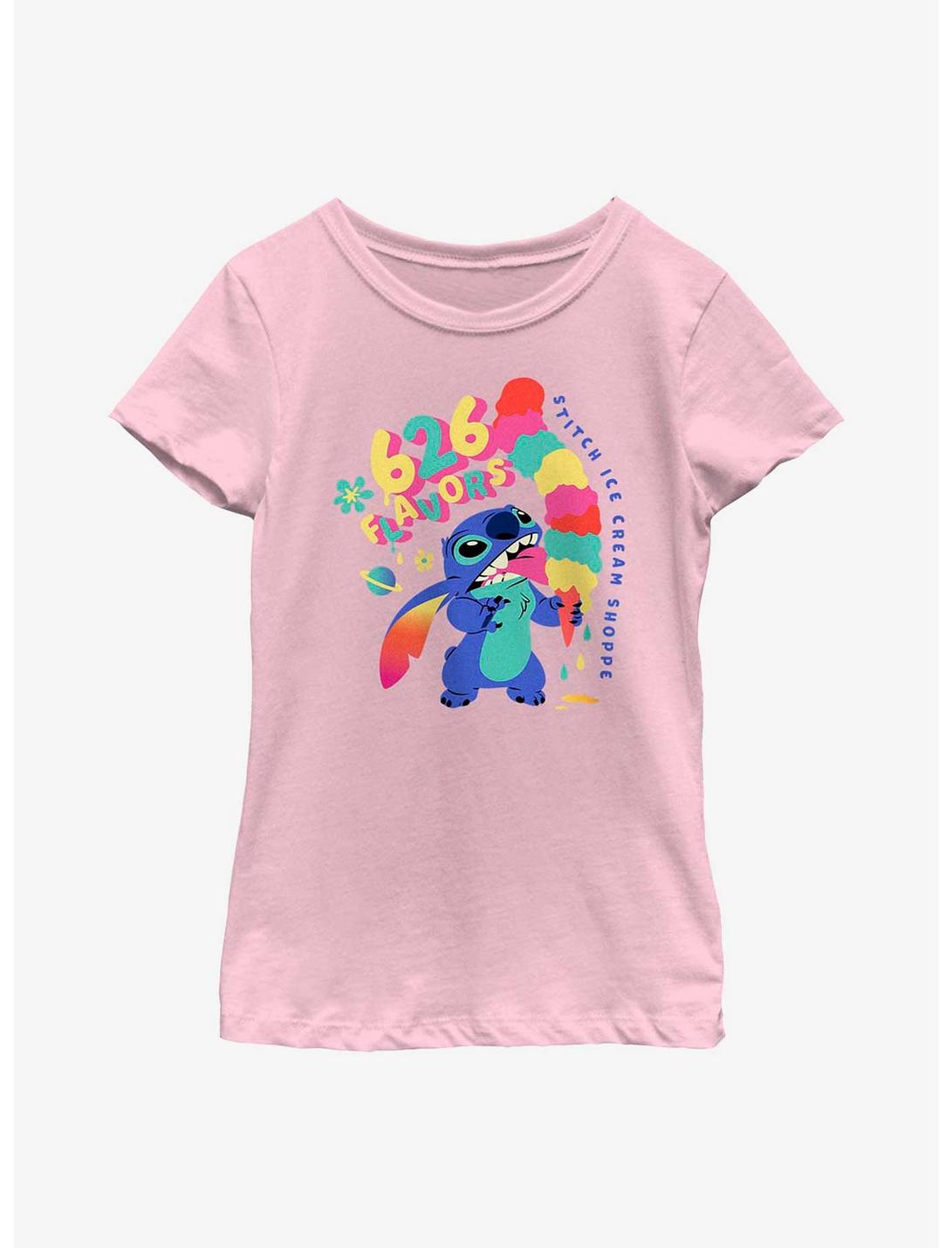 Disney Lilo & Stitch 626 Flavors Ice Cream Youth Girls T-Shirt, PINK, hi-res