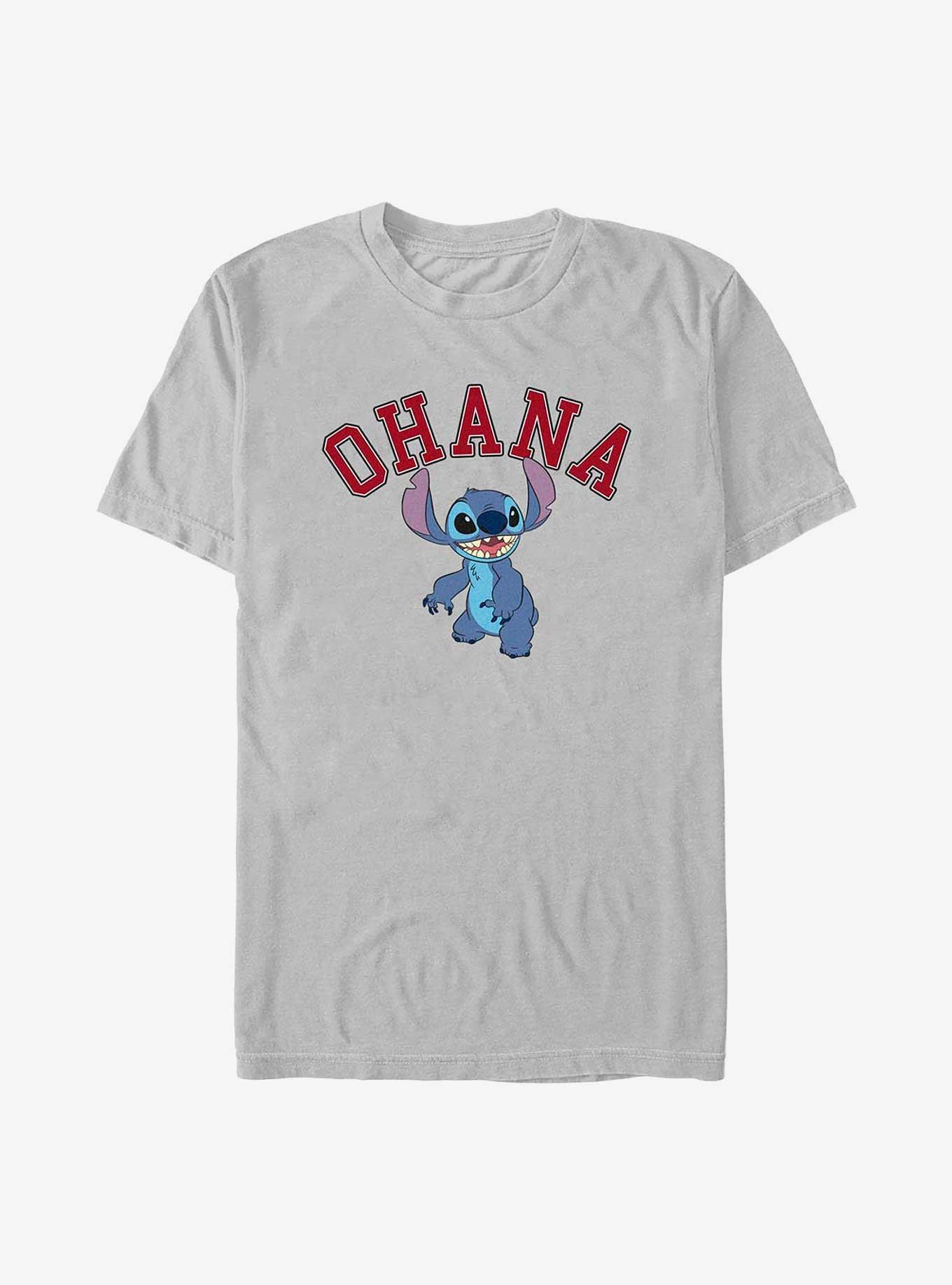 Disney Lilo & Stitch Ohana Collegiate T-Shirt, SILVER, hi-res
