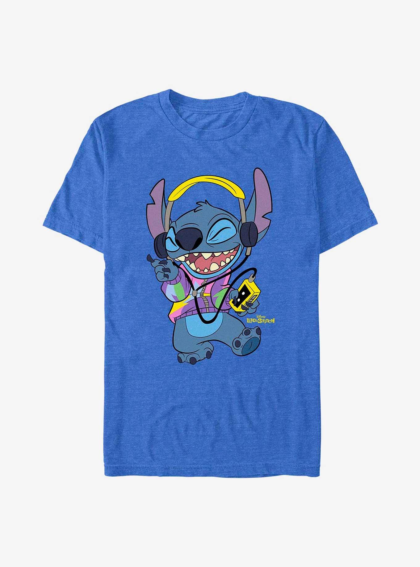 Disney Lilo & Stitch Rockin' Stitch T-Shirt, ROYAL, hi-res