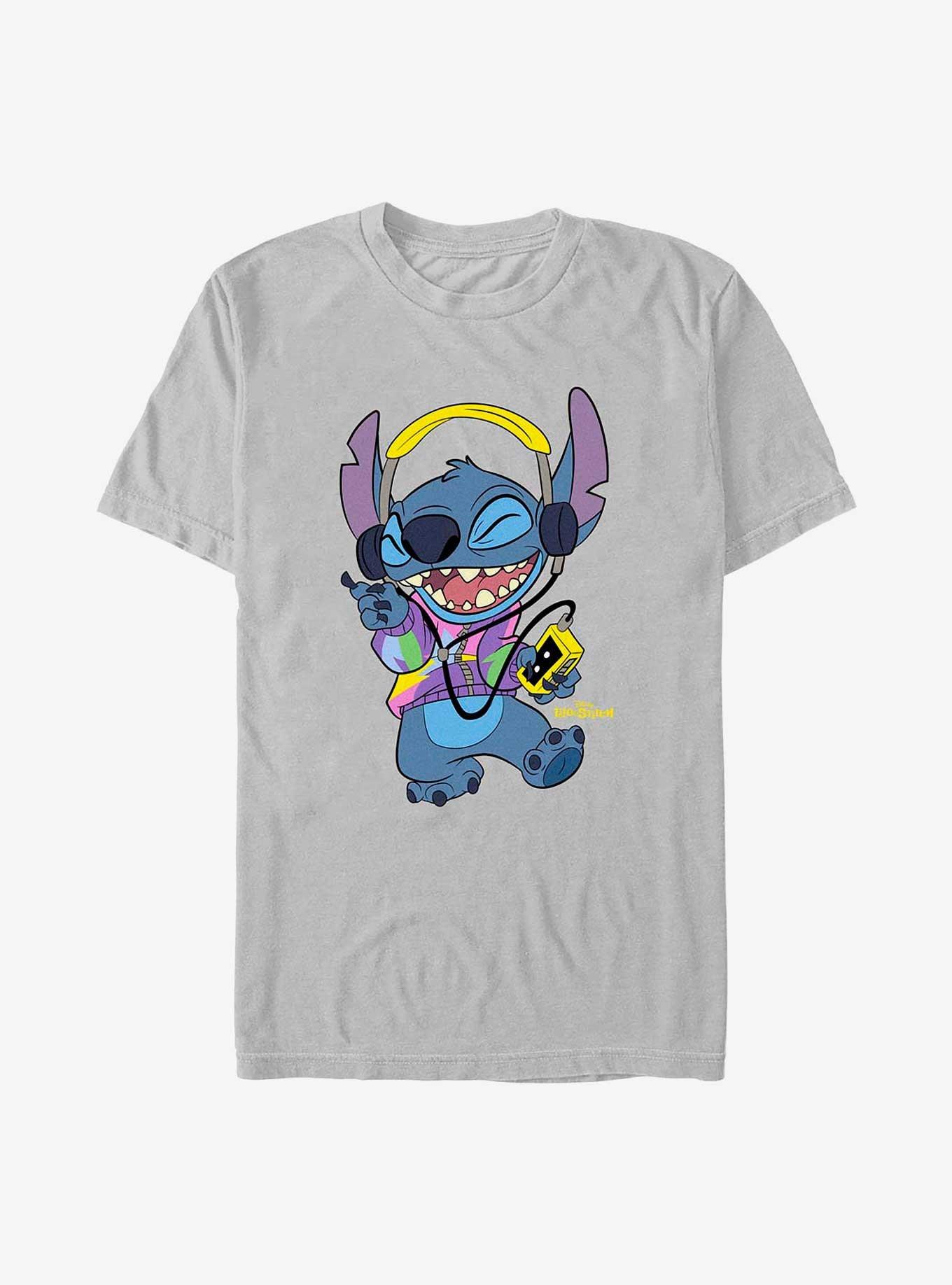 Disney Lilo & Stitch Rockin' Stitch T-Shirt, SILVER, hi-res