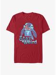 Disney Lilo & Stitch Stay Weird T-Shirt, CARDINAL, hi-res