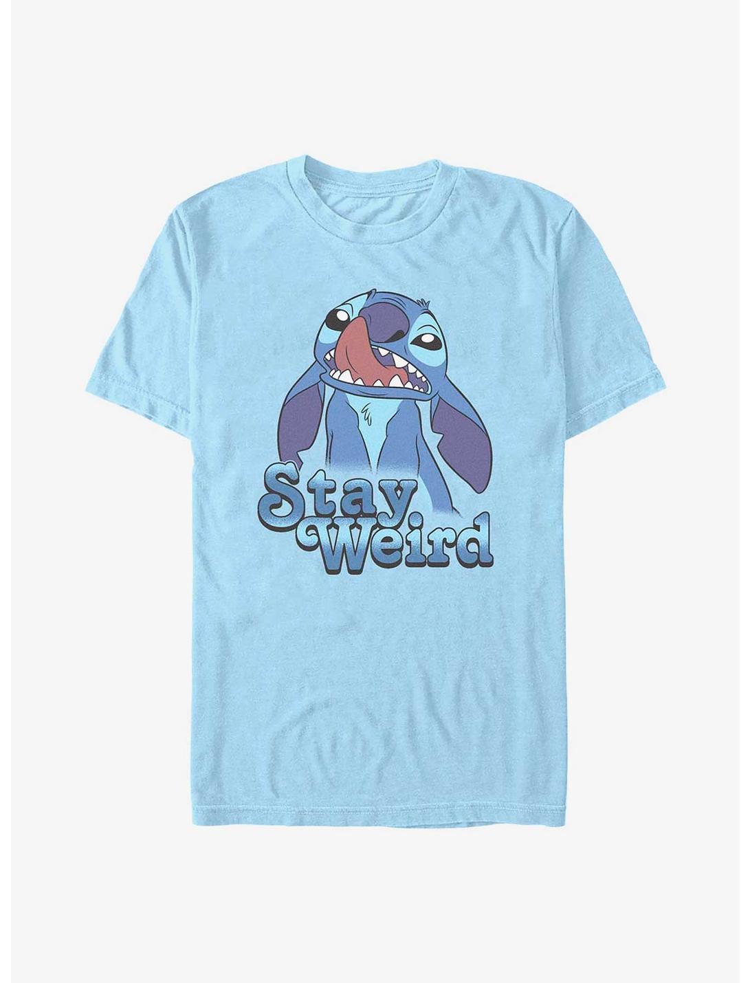 Disney Lilo & Stitch Stay Weird T-Shirt, LT BLUE, hi-res