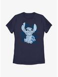 Disney Lilo & Stitch Floral Sketch Womens T-Shirt, NAVY, hi-res