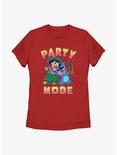 Disney Lilo & Stitch Party Mode Womens T-Shirt, RED, hi-res