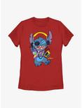 Disney Lilo & Stitch Rockin' Stitch Womens T-Shirt, RED, hi-res