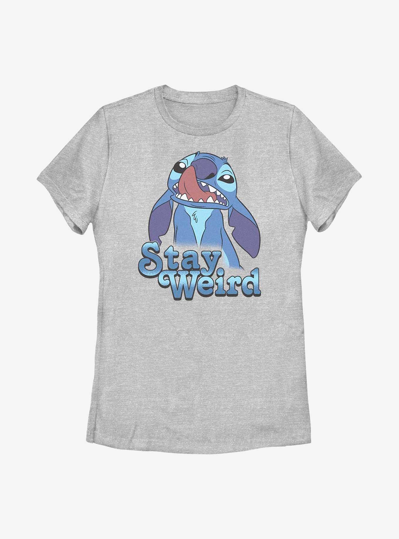 Disney Lilo & Stitch Stay Weird Womens T-Shirt, ATH HTR, hi-res