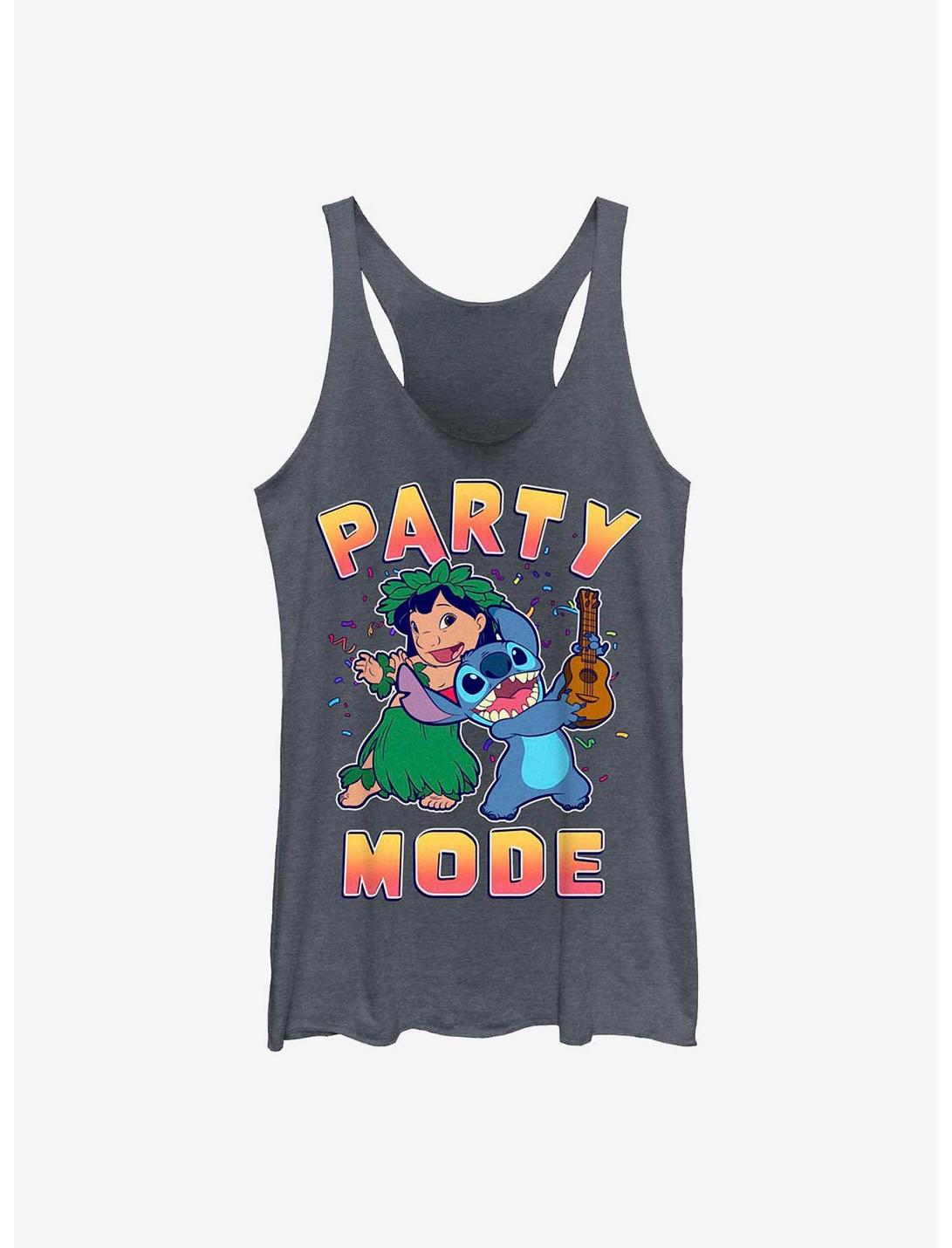 Disney Lilo & Stitch Party Mode Womens Tank Top, NAVY HTR, hi-res