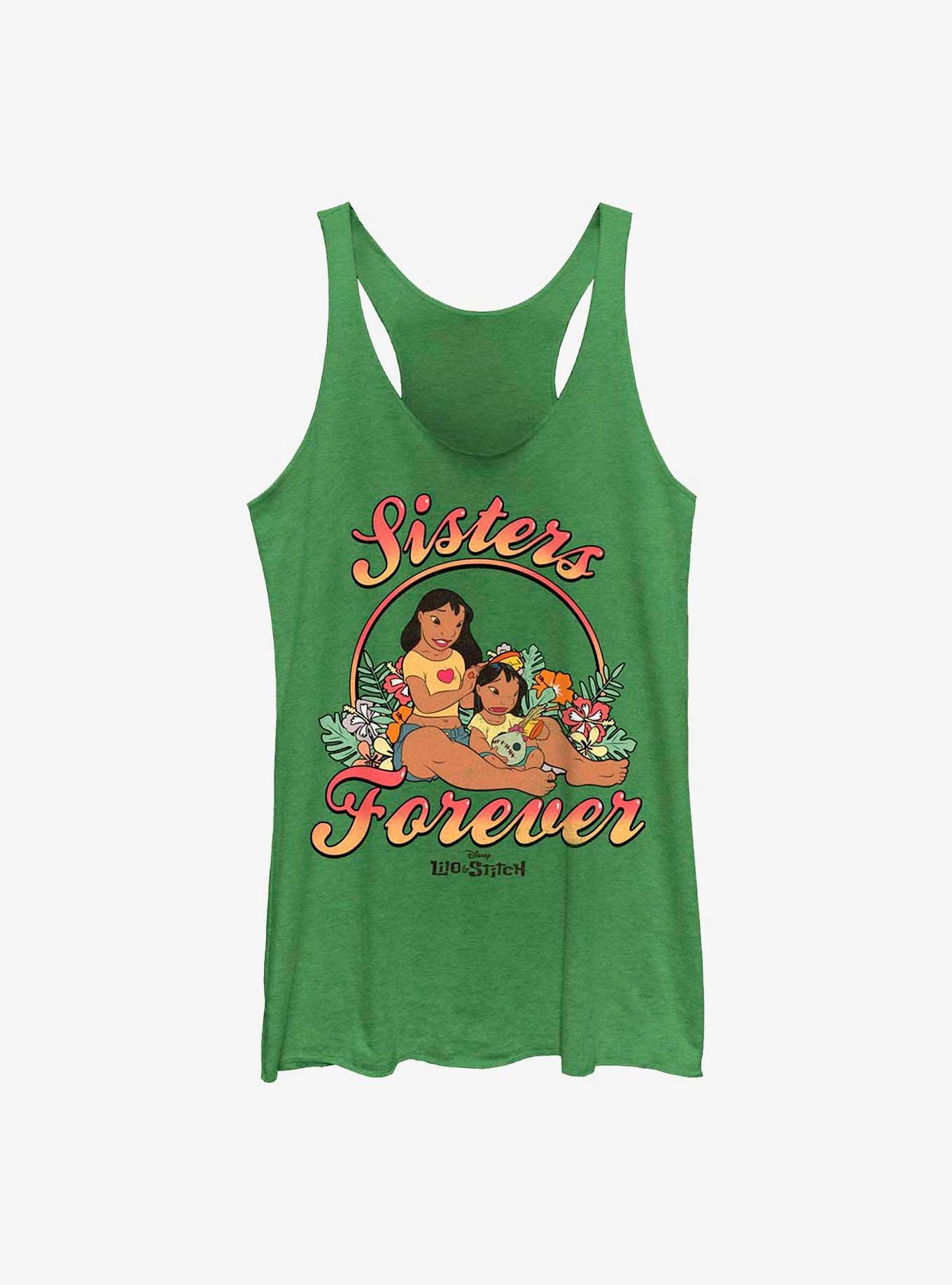Disney Lilo & Stitch Sisters Forever Womens Tank Top, ENVY, hi-res