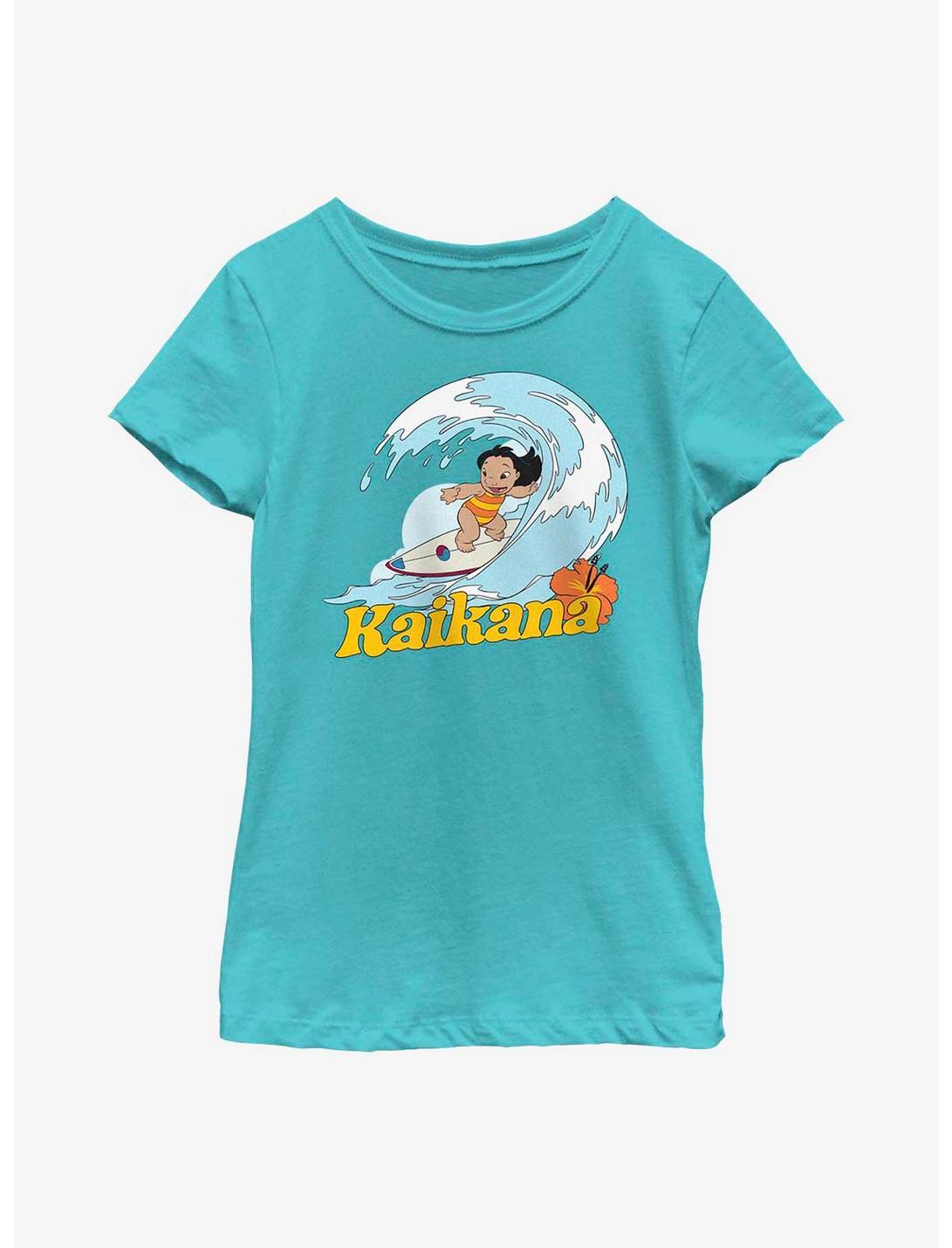 Disney Lilo & Stitch Kaikana Hawaiian Sister Lilo Youth Girls T-Shirt, TAHI BLUE, hi-res