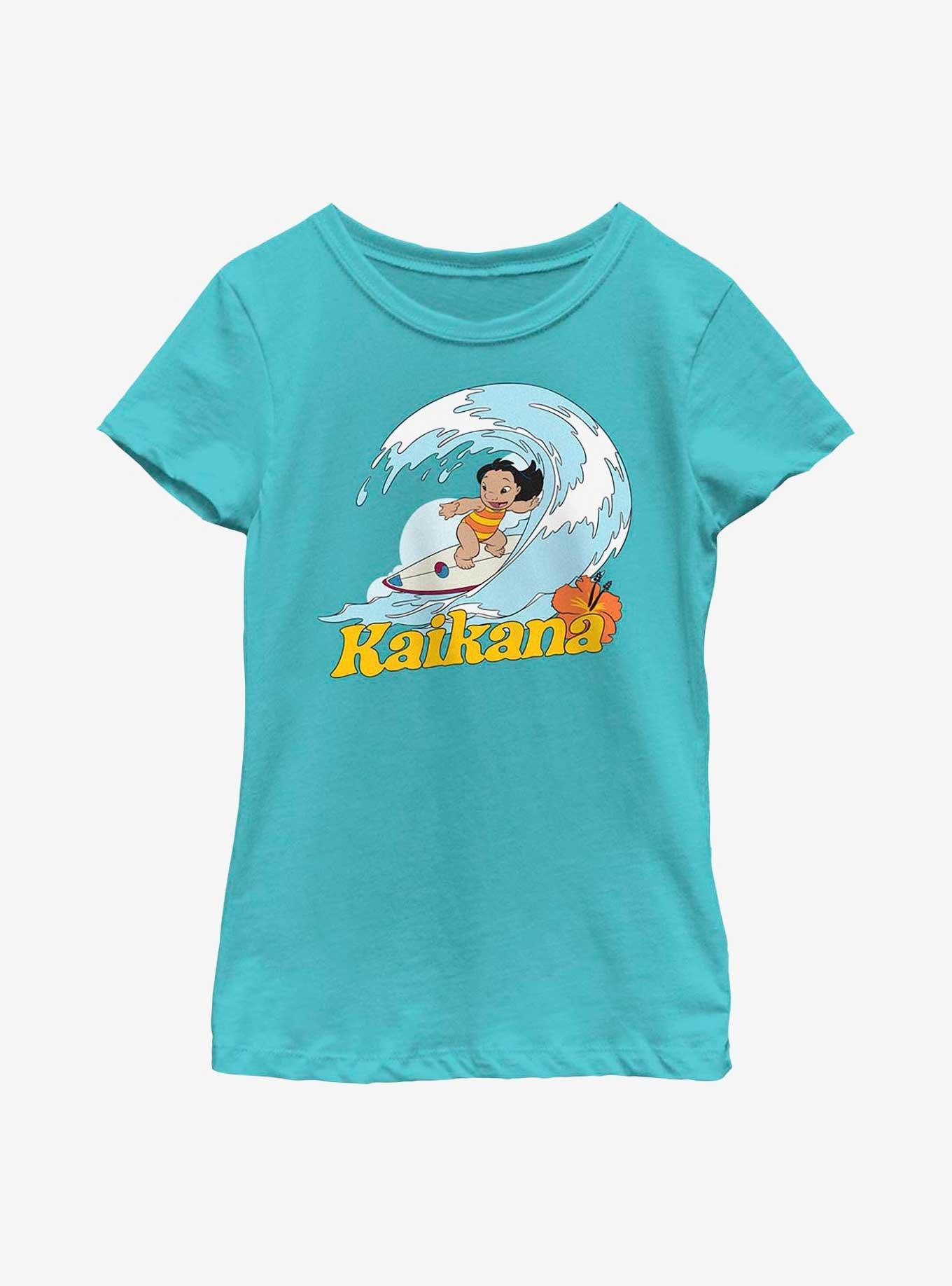Disney Lilo & Stitch Kaikana Hawaiian Sister Lilo Youth Girls T-Shirt, TAHI BLUE, hi-res