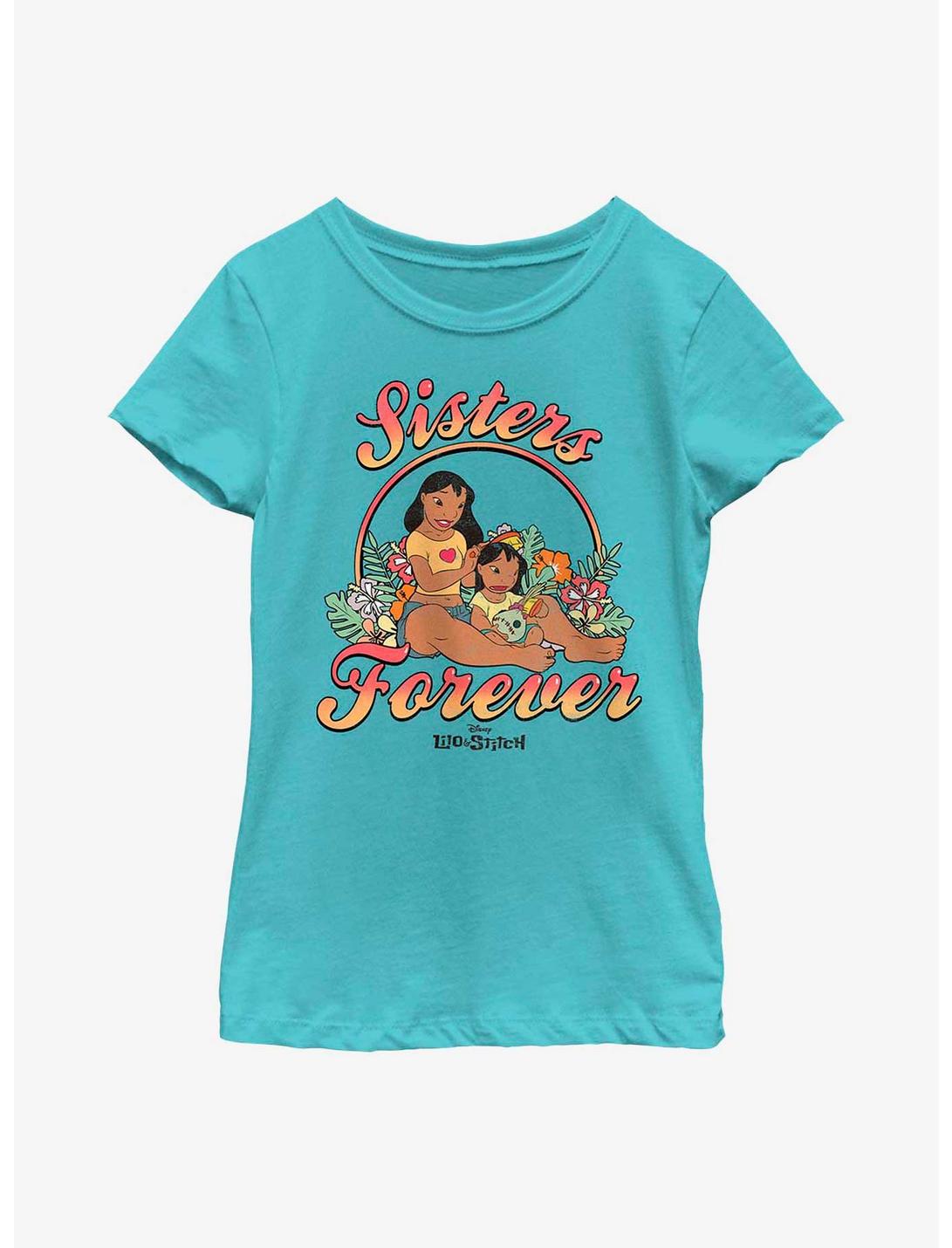 Disney Lilo & Stitch Sisters Forever Youth Girls T-Shirt, TAHI BLUE, hi-res