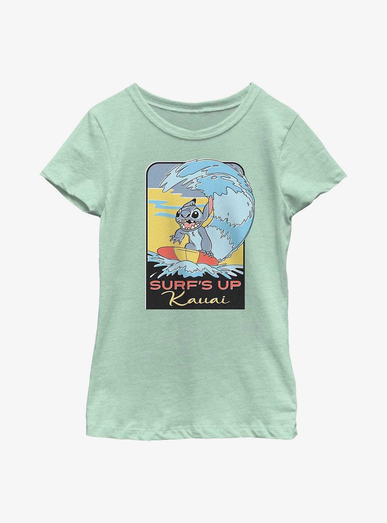 Disney Lilo & Stitch Surf's Up Kauai Youth Girls T-Shirt, , hi-res