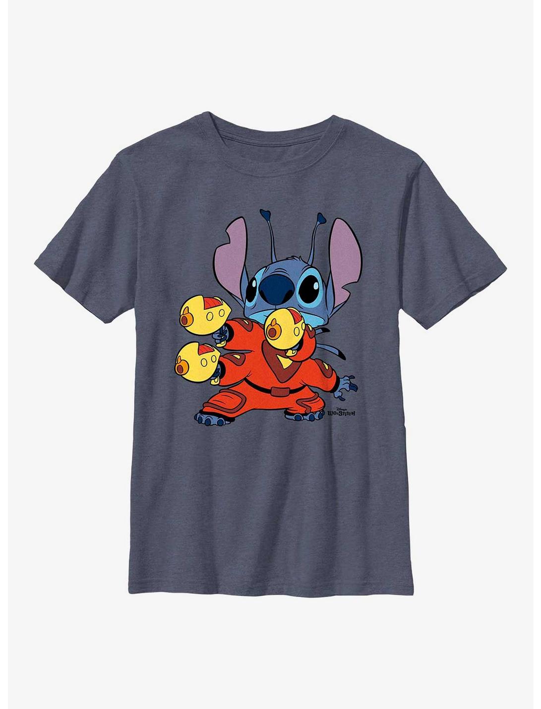 Disney Lilo & Stitch Space Suit Youth T-Shirt, NAVY HTR, hi-res