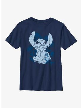 Disney Lilo & Stitch Floral Sketch Youth T-Shirt, , hi-res