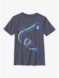 Disney Lilo & Stitch Ribbon Stitches Youth T-Shirt, NAVY HTR, hi-res