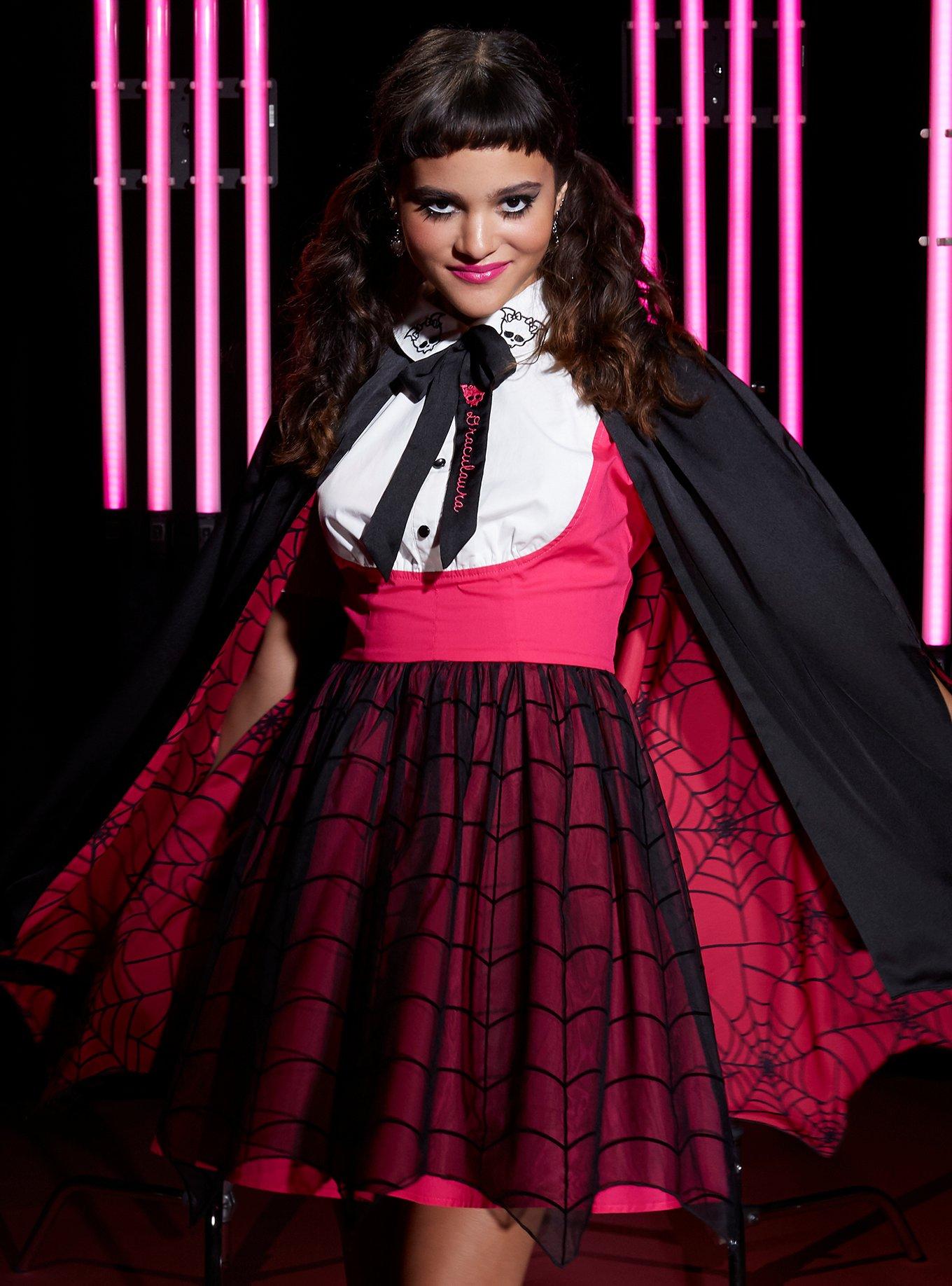 Monster High Draculaura Web Girls Cape, MULTI, hi-res
