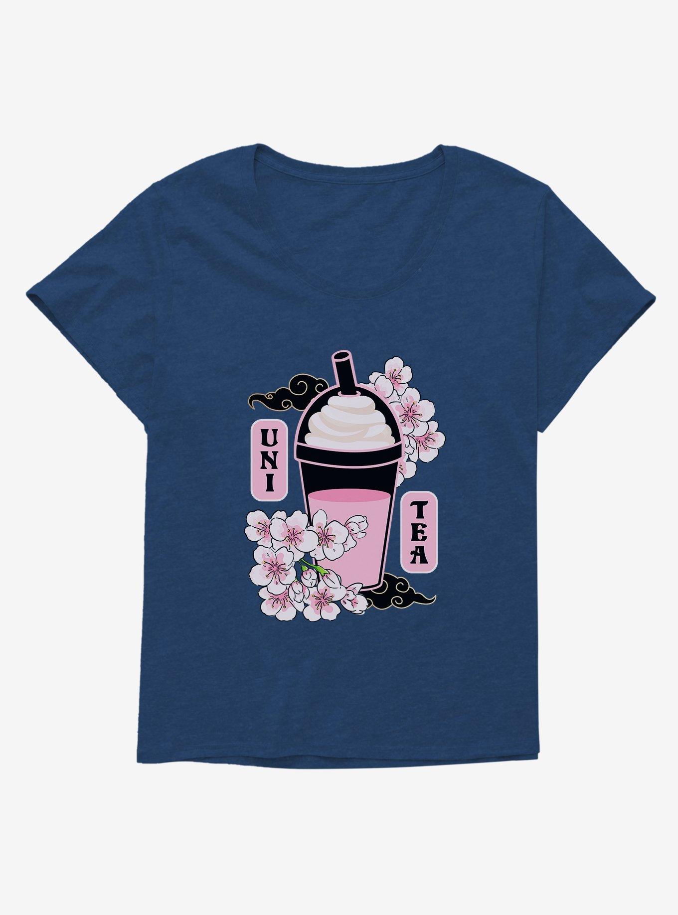 Boba Floral Girls T-Shirt Plus