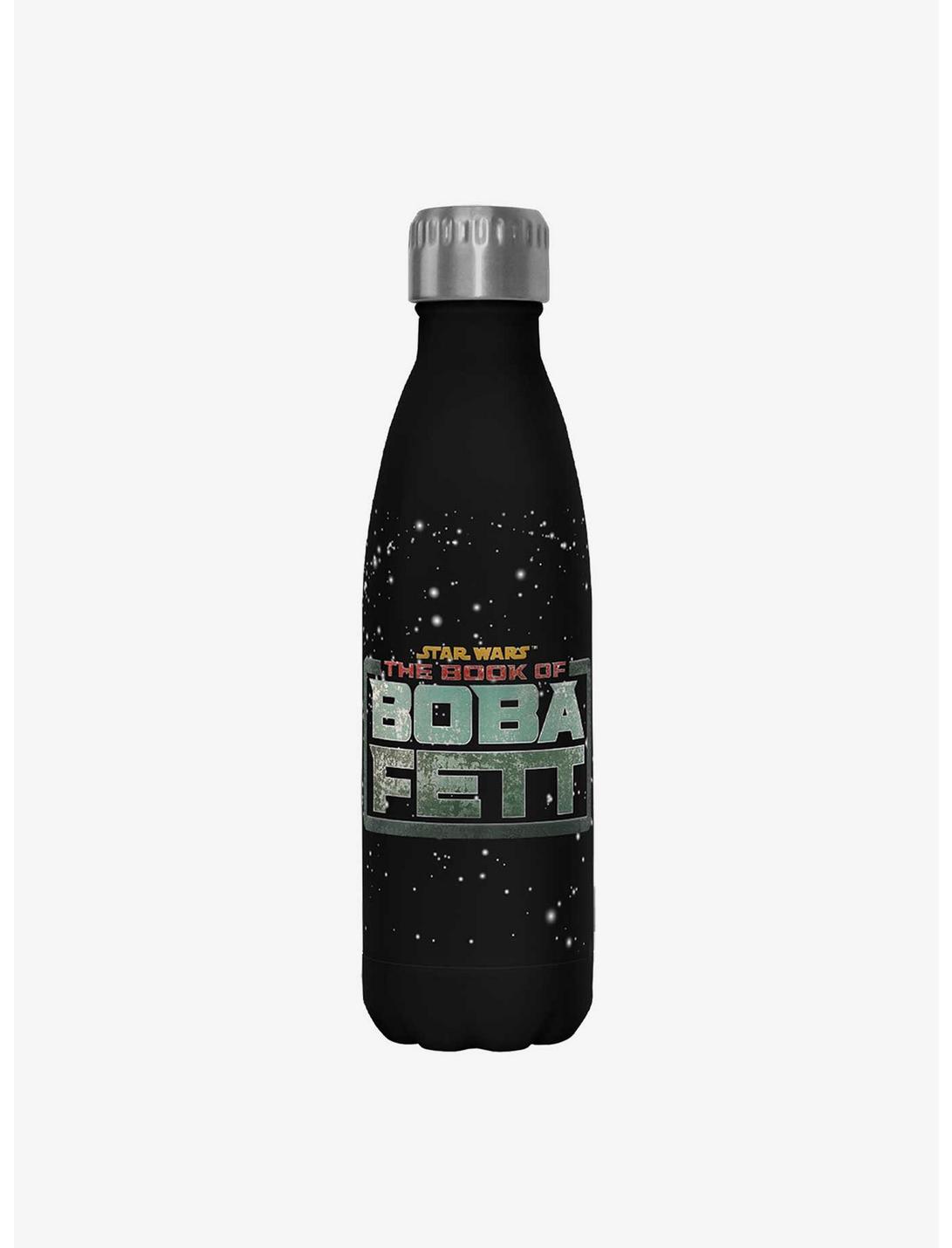 Star Wars The Book of Boba Fett Boba Fett Main Logo Black Stainless Steel Water Bottle, , hi-res