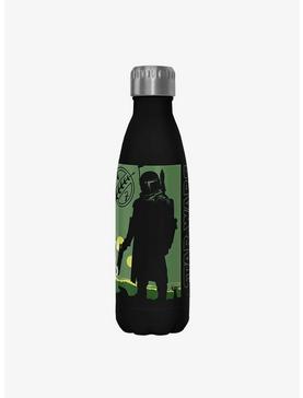 Star Wars The Book of Boba Fett Bouny Hunter For Hire Black Stainless Steel Water Bottle, , hi-res