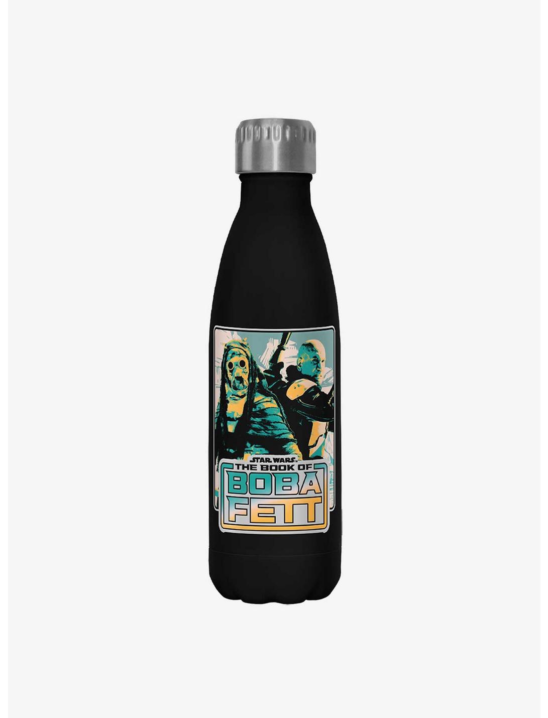 Star Wars The Book of Boba Fett No Jabba No Wonga Black Stainless Steel Water Bottle, , hi-res