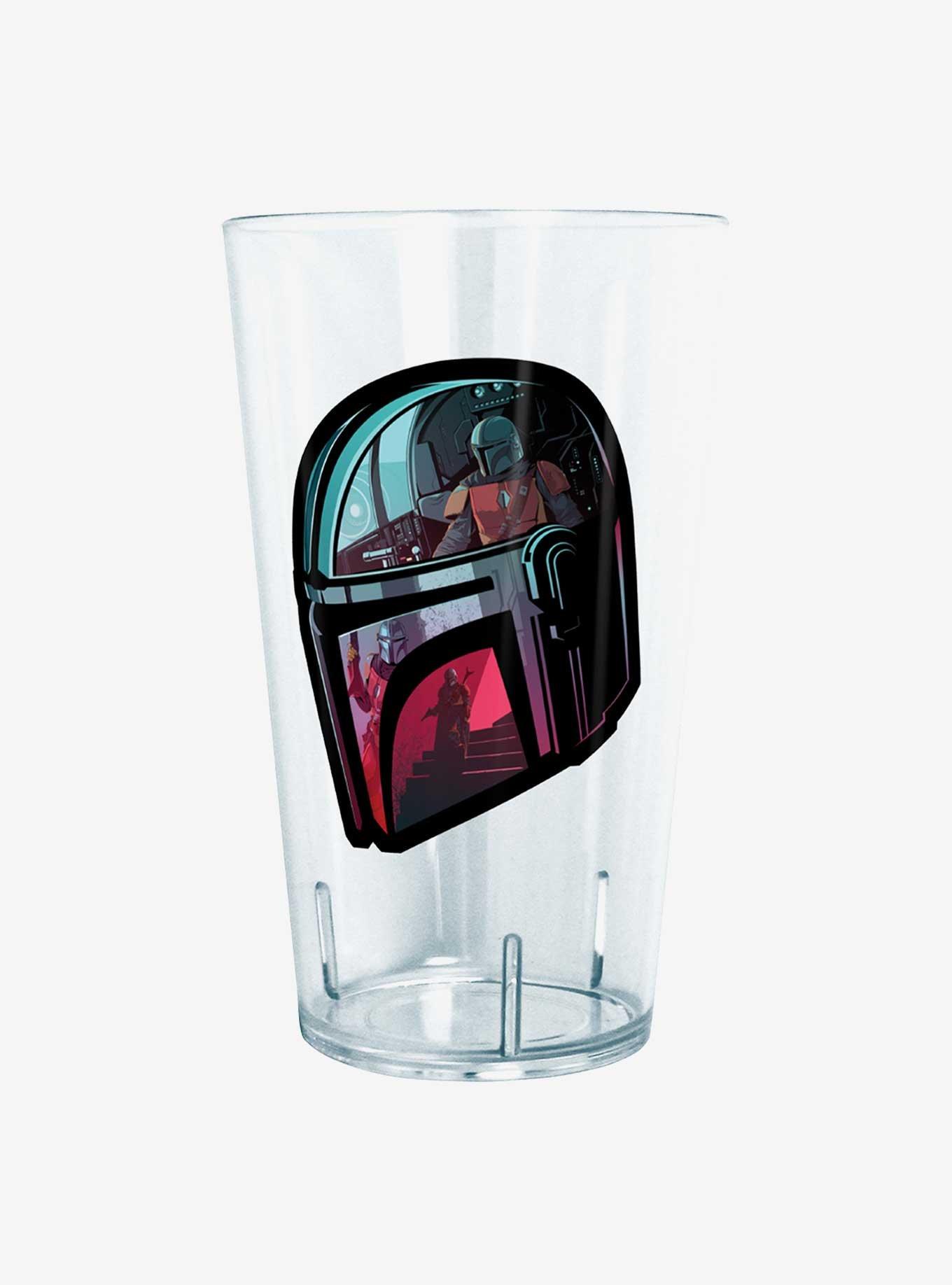 Star Wars The Mandalorian Helmet Explanation Pint Glass, , hi-res