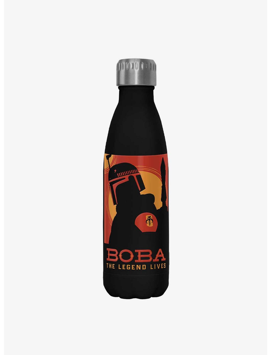Star Wars The Book of Boba Fett Poster Boba Fett Black Stainless Steel Water Bottle, , hi-res