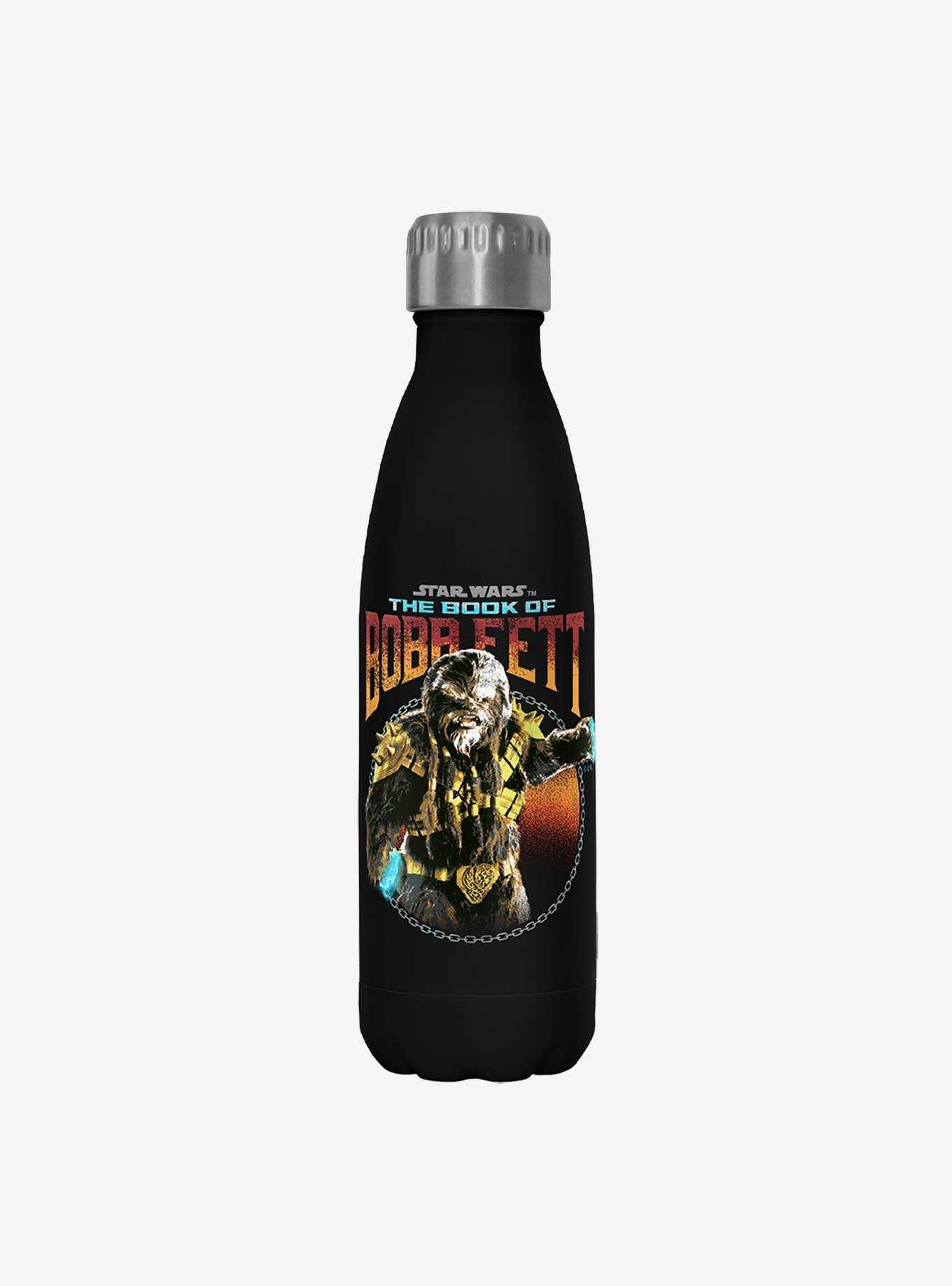 Star Wars The Book of Boba Fett Stay The Course Black Stainless Steel Water Bottle, , hi-res