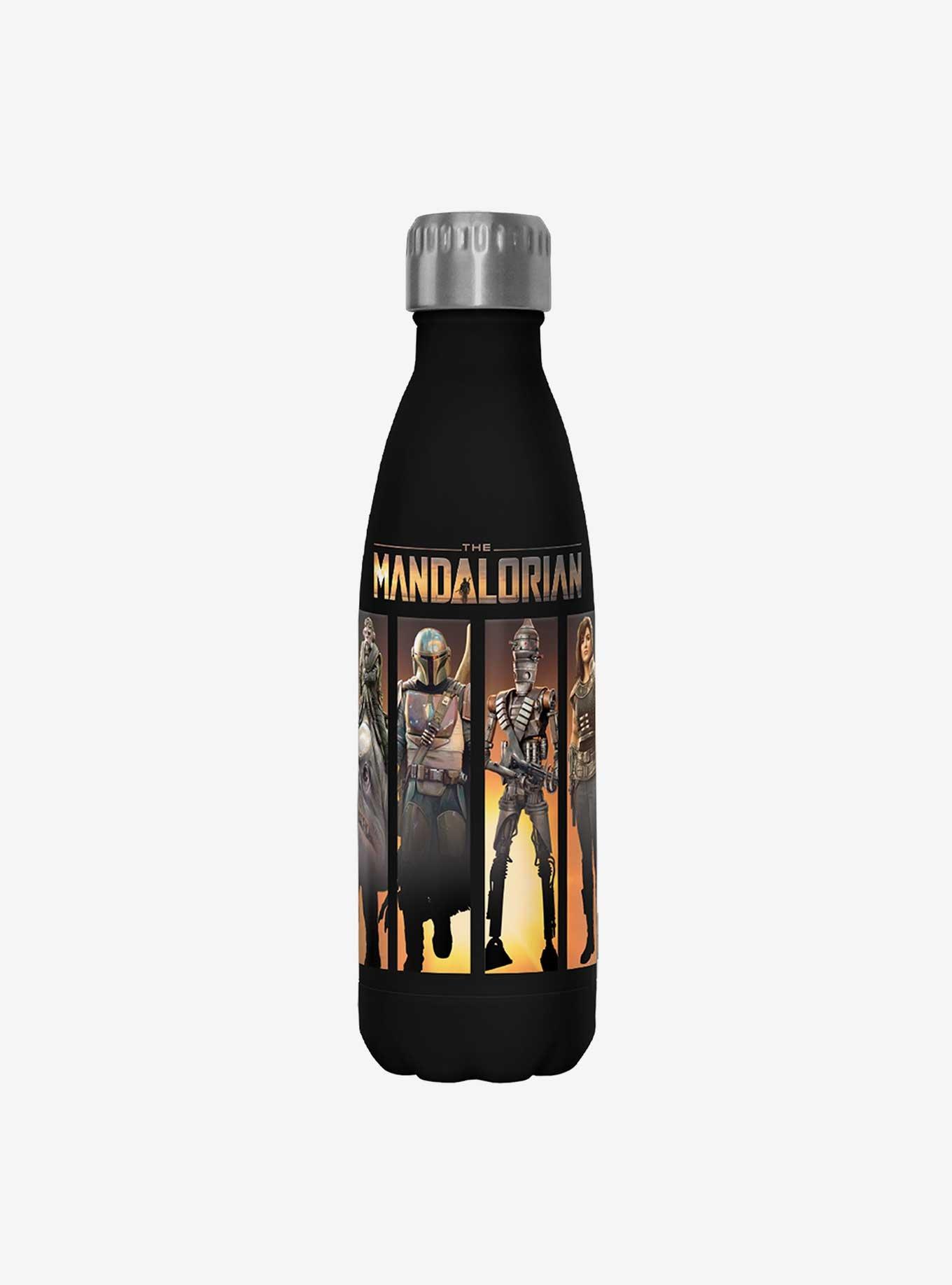 Star Wars The Mandalorian Boba Box Up Black Stainless Steel Water Bottle, , hi-res