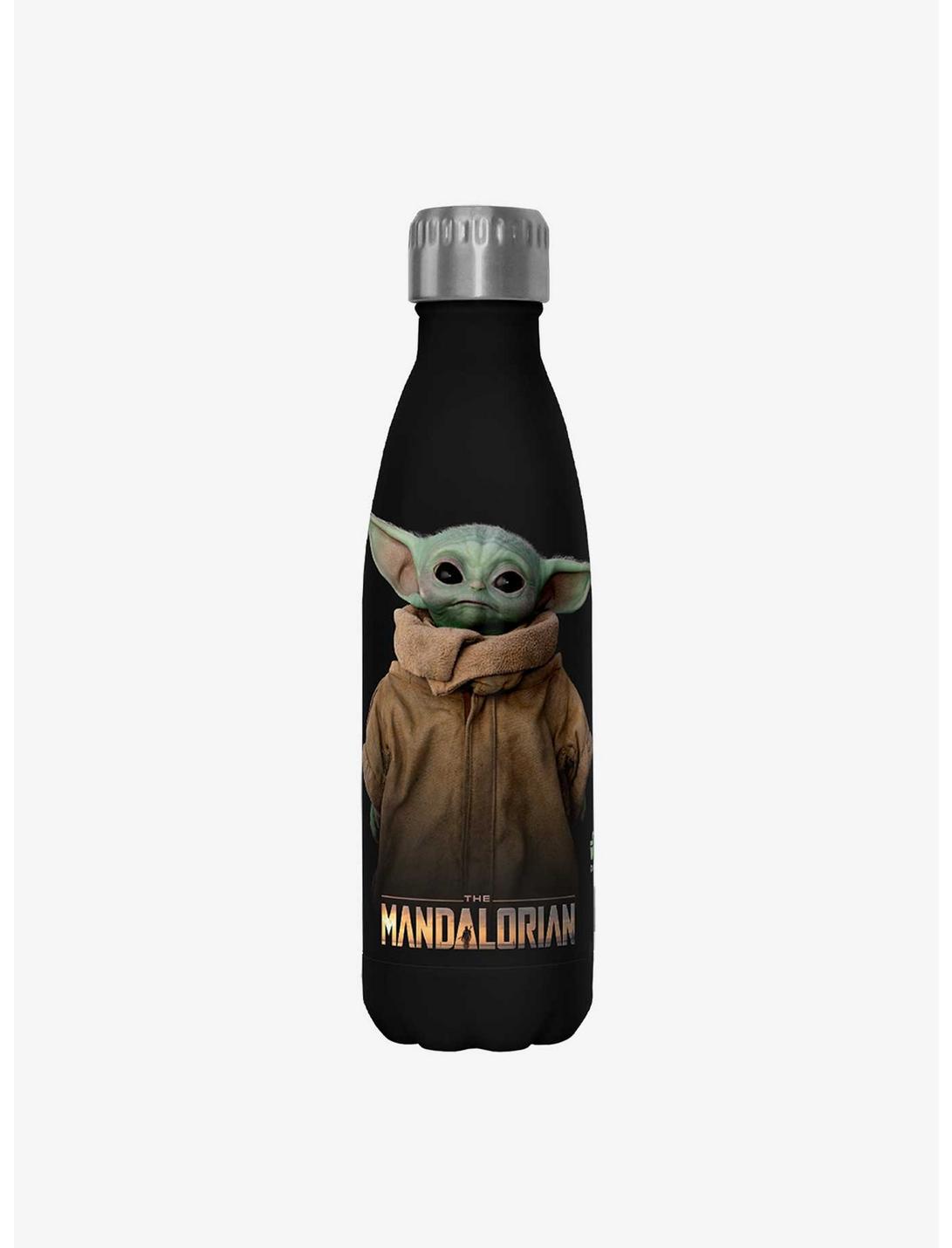 Star Wars The Mandalorian Full Size Black Stainless Steel Water Bottle, , hi-res