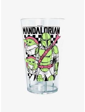Star Wars The Mandalorian Mando Checks Pint Glass, , hi-res