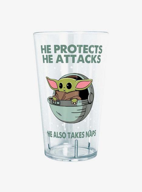Star Wars The Mandalorian Naps Pint Glass - CLEAR | BoxLunch
