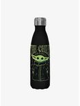 Star Wars The Mandalorian The Child Black Stainless Steel Water Bottle, , hi-res