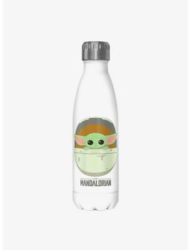Star Wars The Mandalorian The Child Cute Bassinet White Stainless Steel Water Bottle, , hi-res
