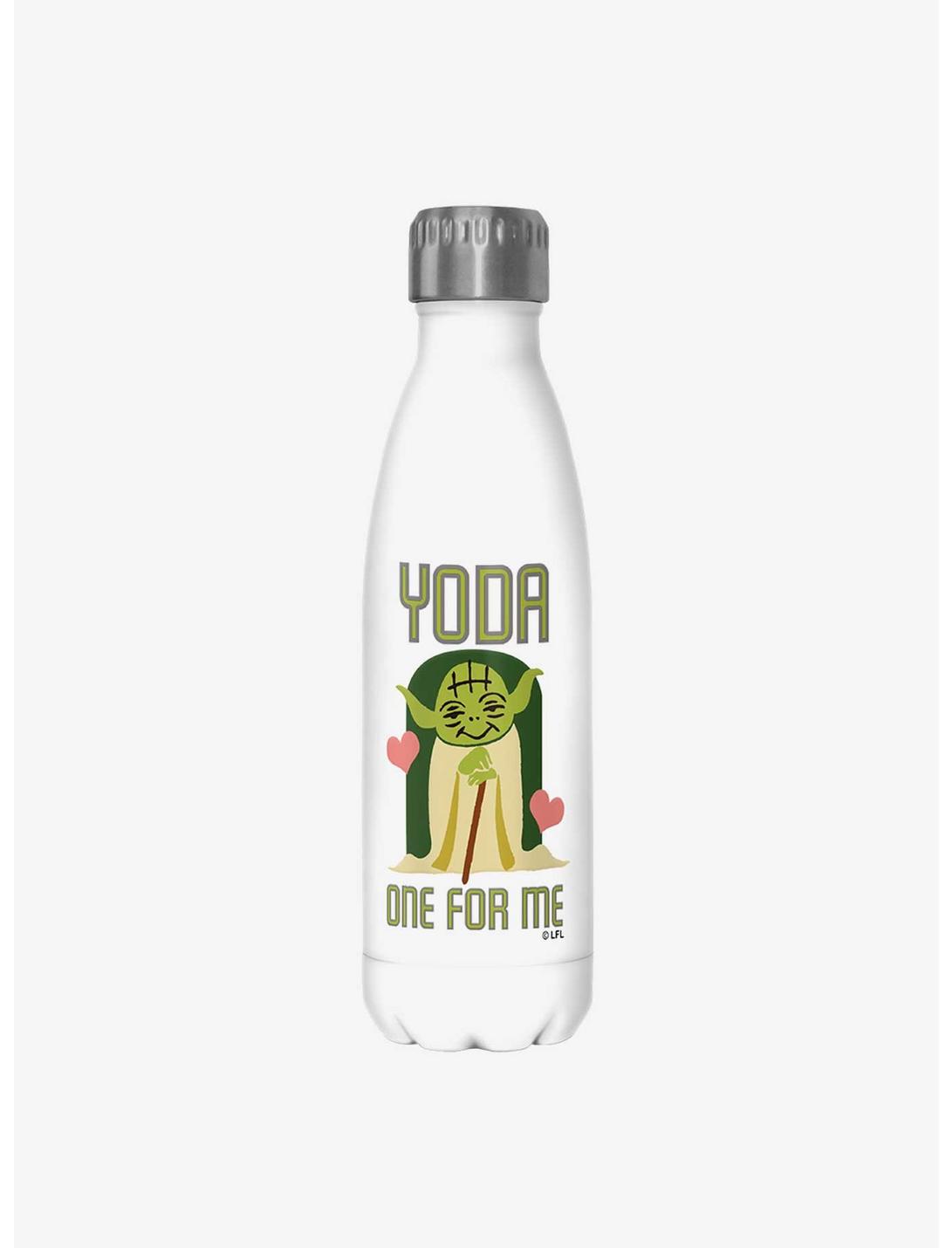 Star Wars Yoda One White Stainless Steel Water Bottle, , hi-res
