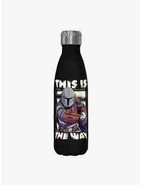 Star Wars The Mandalorian The Way Black Stainless Steel Water Bottle, , hi-res