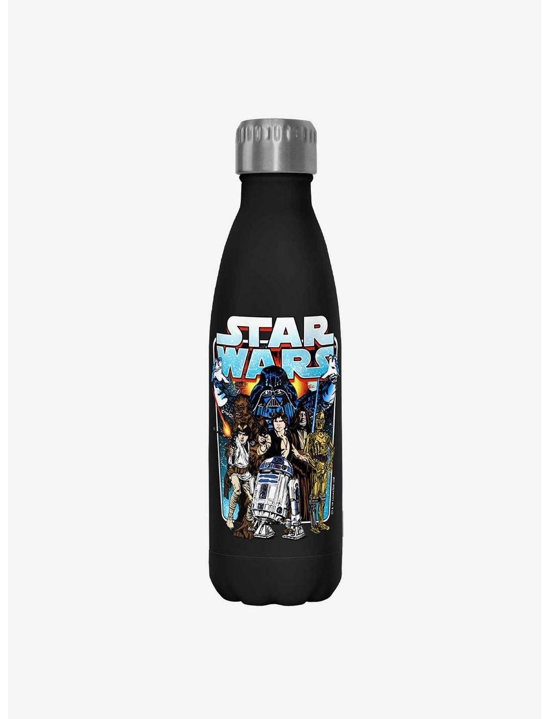 Star Wars Classic Battle Black Stainless Steel Water Bottle, , hi-res