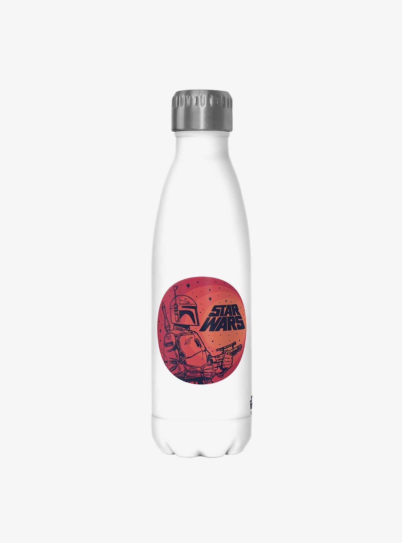 Star Wars Fett Up White Stainless Steel Water Bottle, , hi-res