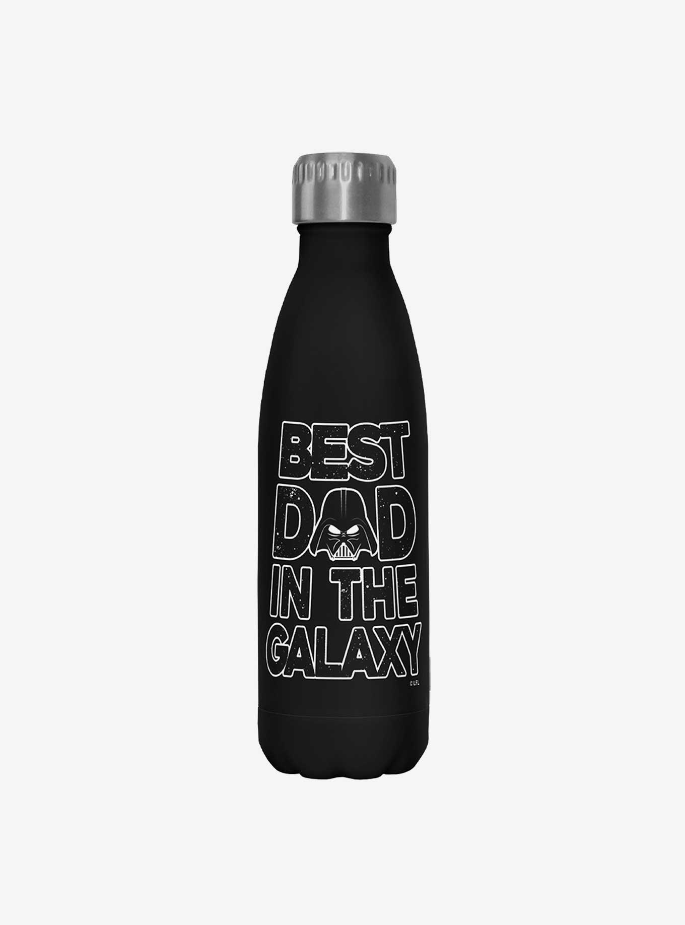 Star Wars Galaxy Dad Black Stainless Steel Water Bottle, , hi-res