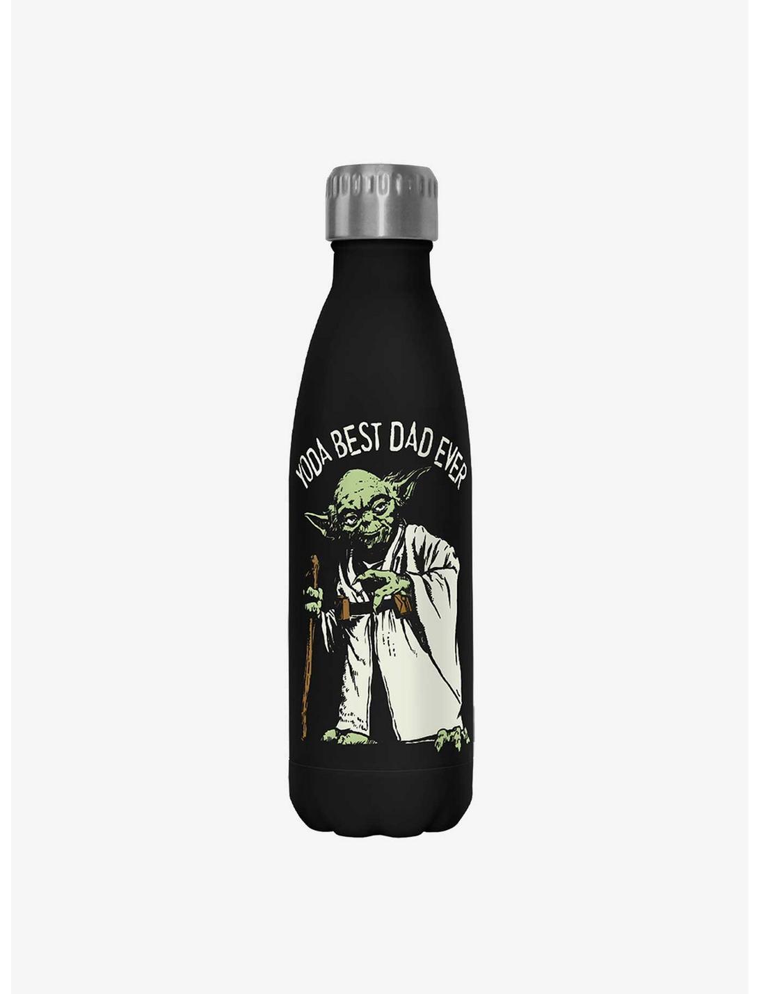Star Wars Green Dad Black Stainless Steel Water Bottle, , hi-res