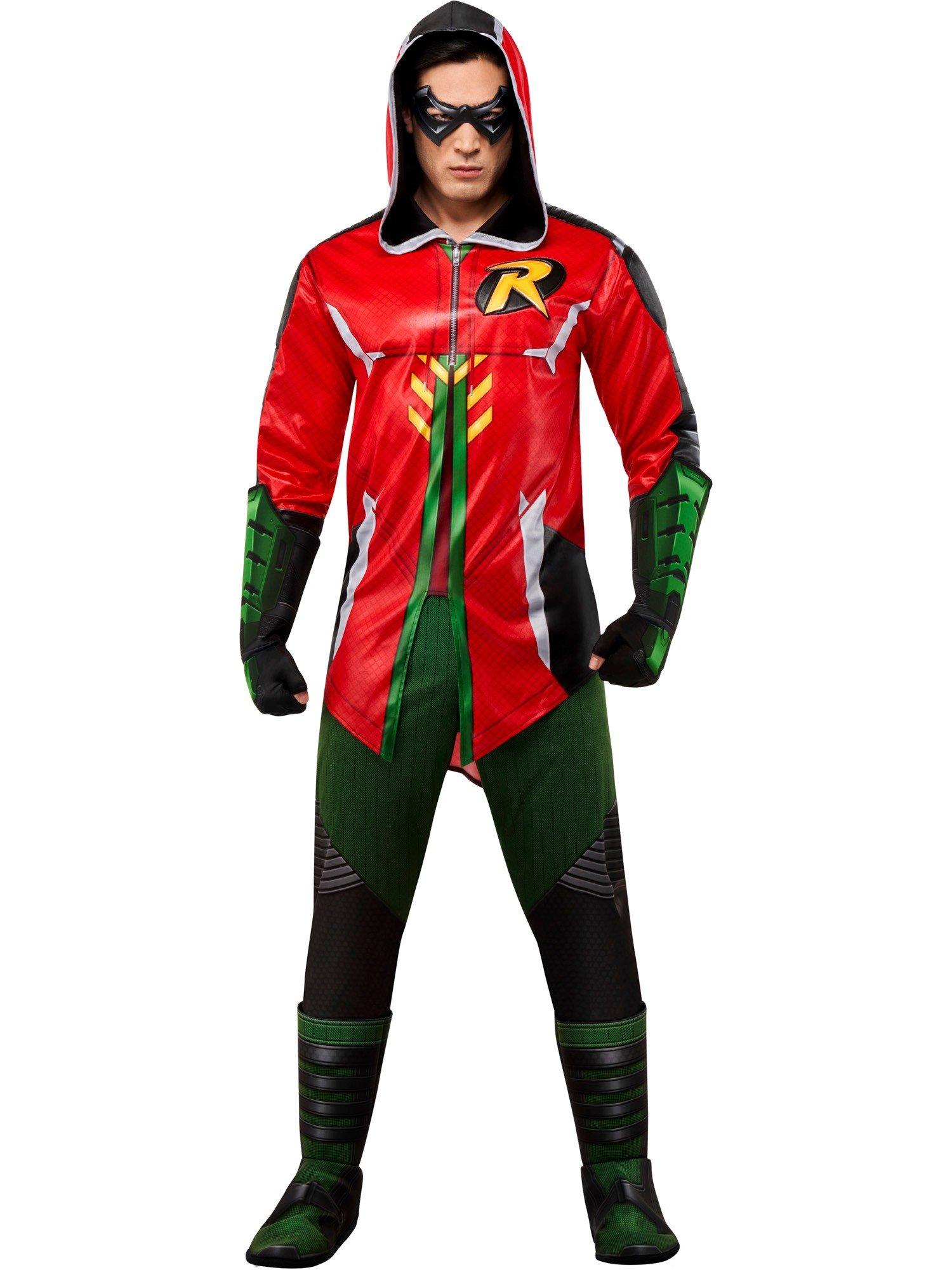 DC Comics Gotham Knights Game Robin Hood Adult Deluxe Costume, MULTI, hi-res