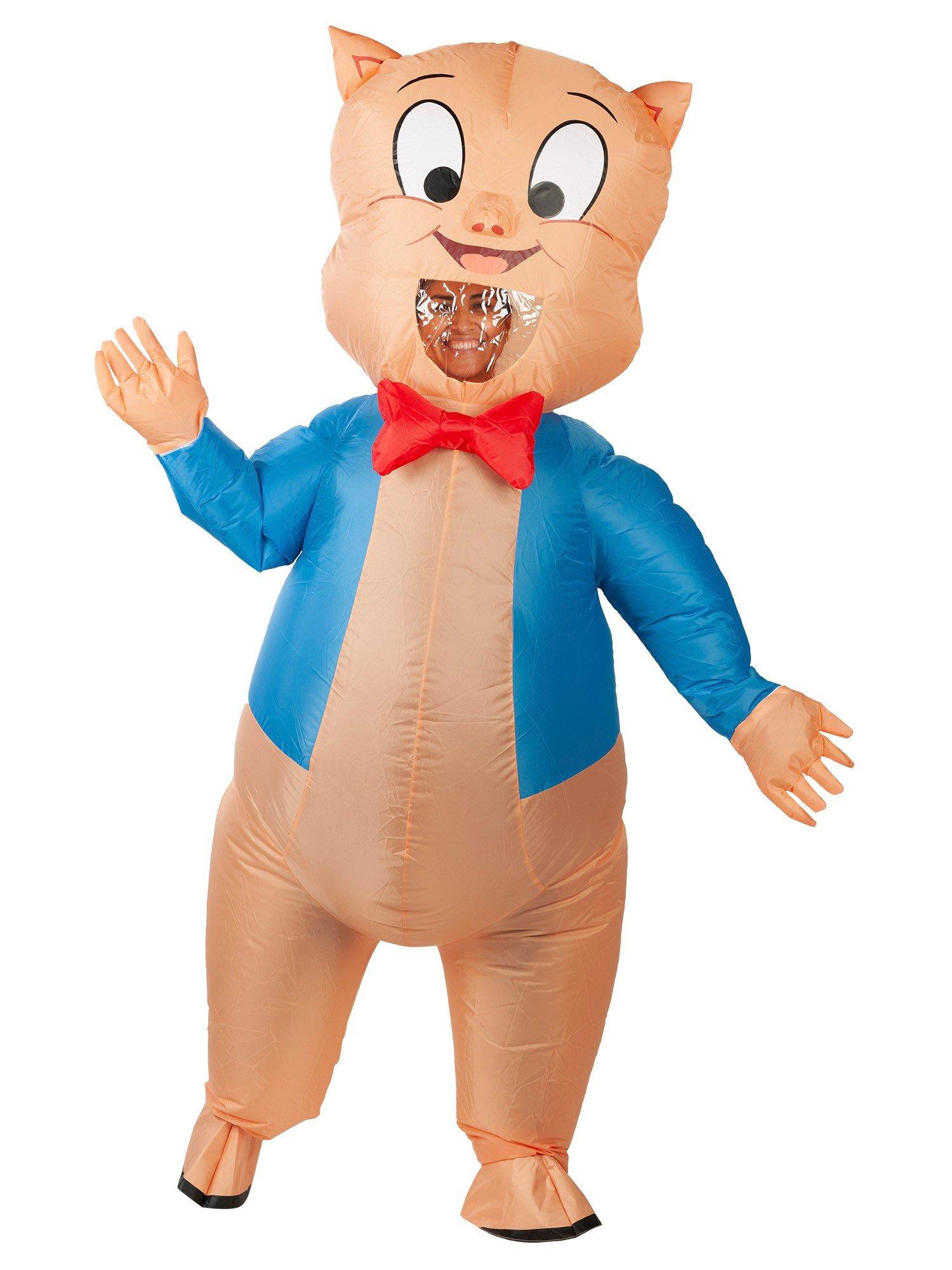 Looney Tunes Porky Pig Adult Inflatable Costume, , hi-res