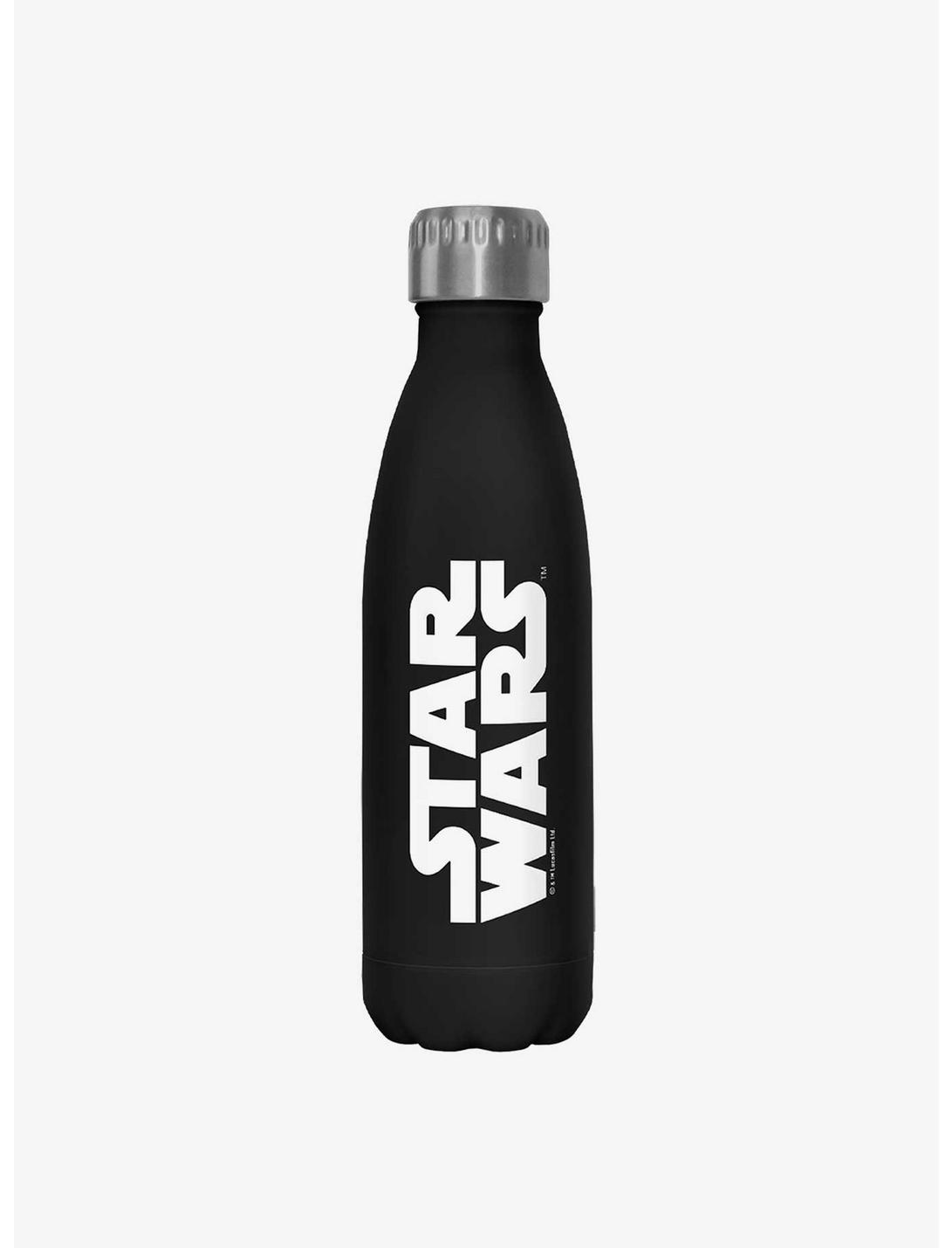 Star Wars Simplest Logo Black Stainless Steel Water Bottle, , hi-res