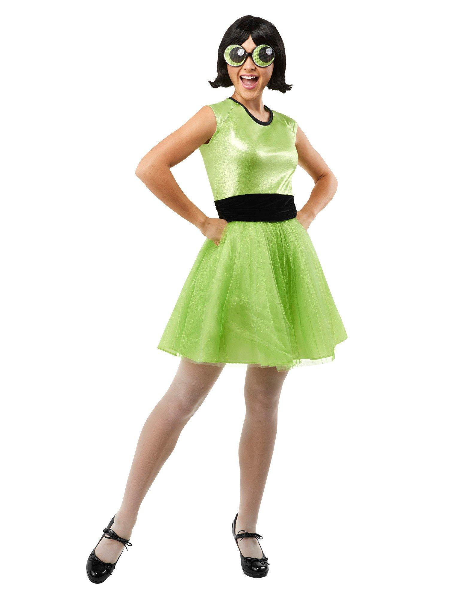 Powerpuff Girls Buttercup Adult Costume, MULTI, hi-res